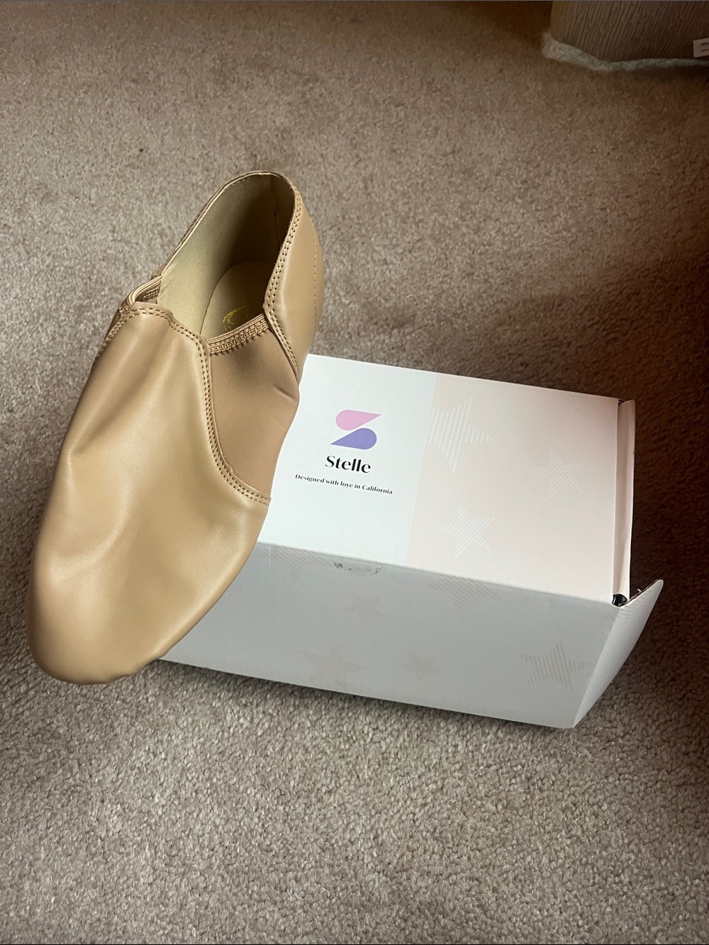 Women's Nude Slip-On Dance Flat